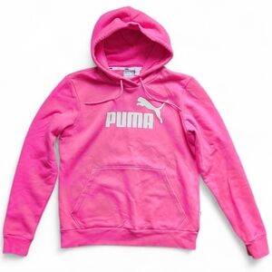 Puma Bright Pink Pullover Hoodie Large